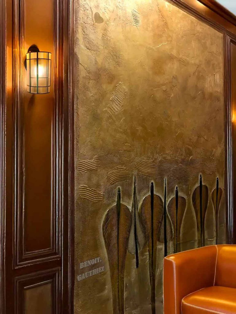 décorateur Fresque Murale Hôtel de Luxe en relief